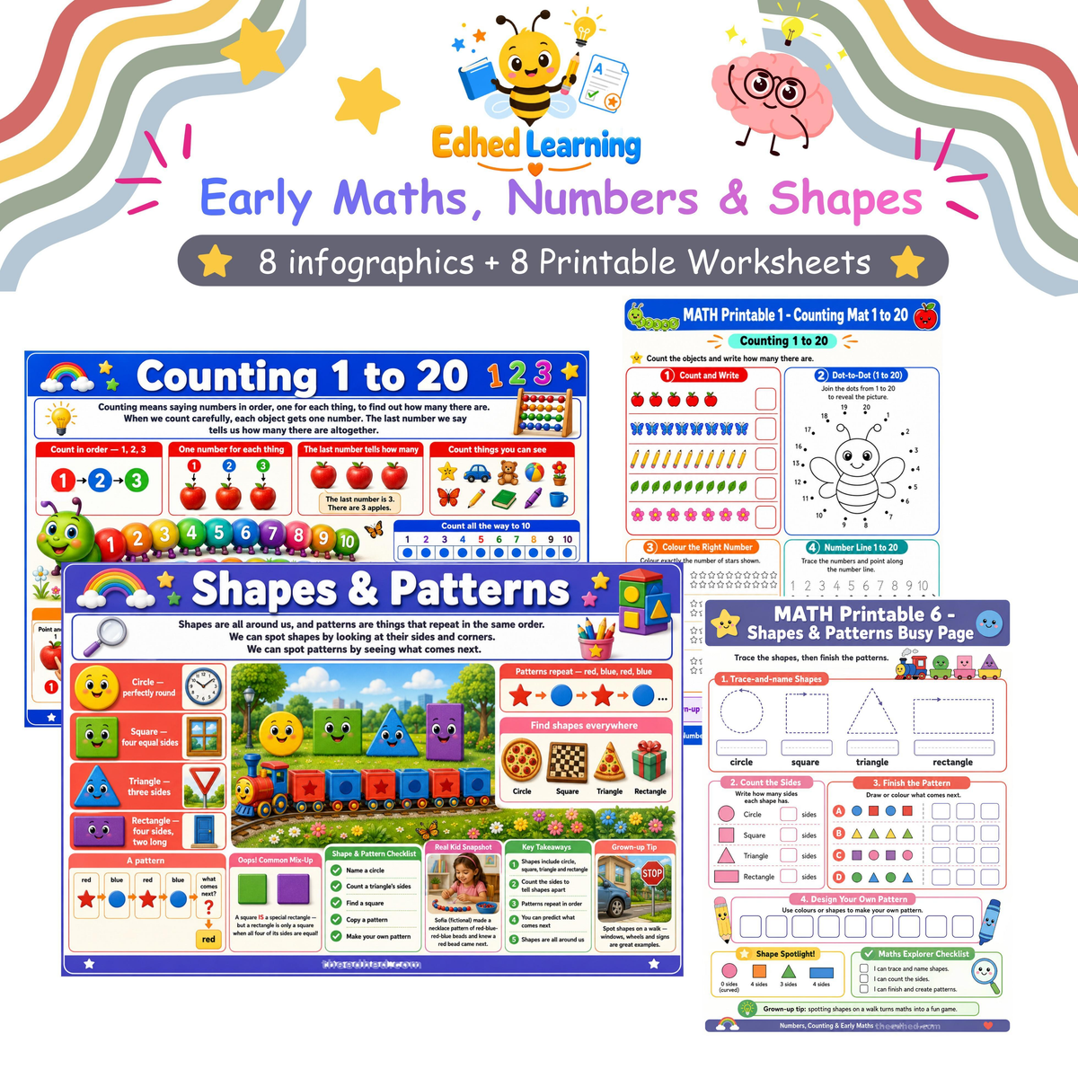 Edhed Learning Early Maths, Numbers & Shapes digital course product image