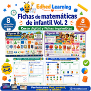 Fichas de matemáticas de infantil Vol. 2 – curso digital