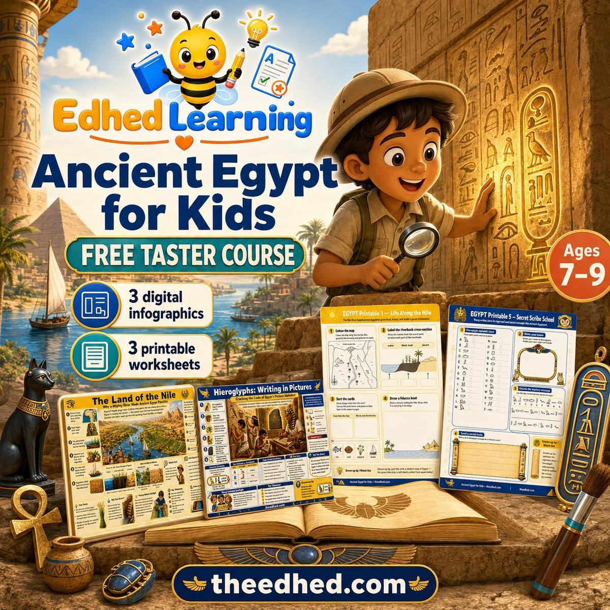 Edhed Learning FREE Ancient Egypt for Kids digital course product image