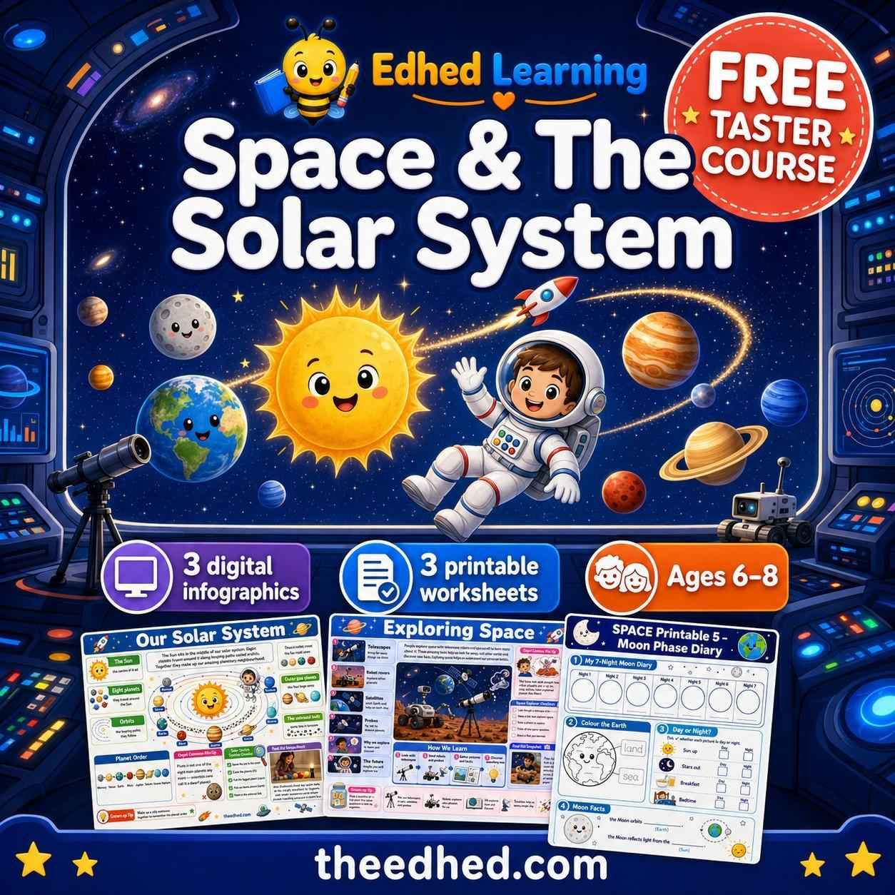Edhed Learning FREE Space & The Solar System digital course product image