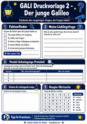 Arbeitsblatt 2 aus dem Lernpaket Galileo Galilei für Kinder – Edhed Learning