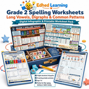 Edhed Learning Grade 2 Spelling Worksheets digital course product image