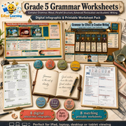 Edhed Learning Grade 5 Grammar Worksheets digital course product image
