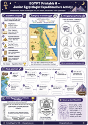 Ancient Egypt worksheet 8 preview from the history through the ages bundle