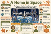 A Home in Space educational infographic from The International Space Station course