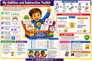 Addition and Subtraction infographic 8 preview from the kids maths foundations bundle
