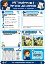 Arbeitsblatt 2 aus dem Lernpaket Louis Pasteur für Kinder – Edhed Learning