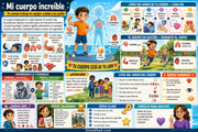 Infografía en español Mi cuerpo increíble para niños
