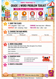 Grade 1 maths word problems printable 08