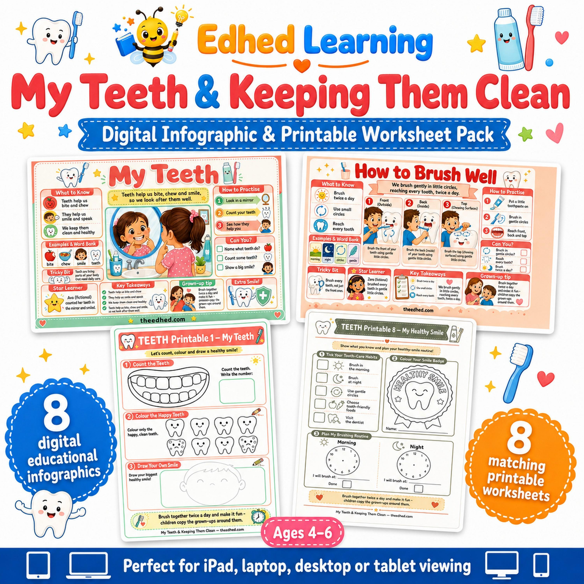 Edhed Learning My Teeth & Keeping Them Clean digital course product image