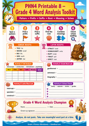 Grade 4 phonics printable worksheet 8