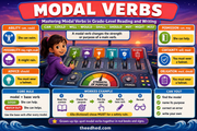 Grade 4 Modal Verbs educational infographic