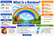 What Is a Rainbow educational infographic preview for children ages 5 to 7