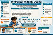 Inference Reading Deeper Grade 5 educational infographic preview