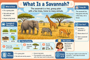 What Is a Savannah? educational infographic