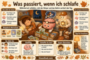 Infografik 2 aus dem Lernpaket Gesunde Schlafgewohnheiten – Edhed Learning