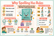 Why Spelling Has Rules kids educational infographic - Spelling Rules and Patterns course