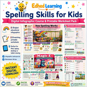 Edhed Learning Spelling Skills for Kids digital course product image