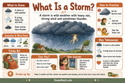 What Is a Storm educational infographic for children ages 6 to 8