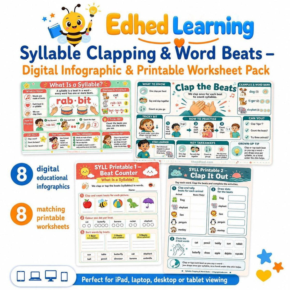 Edhed Learning Syllable Clapping & Word Beats digital course product image