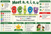 Vowels: The Magic Five – Kids Digital Course & Printable Worksheets