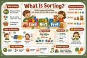 What Is Sorting kids educational infographic - Sorting and Matching course