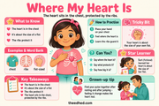 Where My Heart Is educational infographic about chest position and ribs